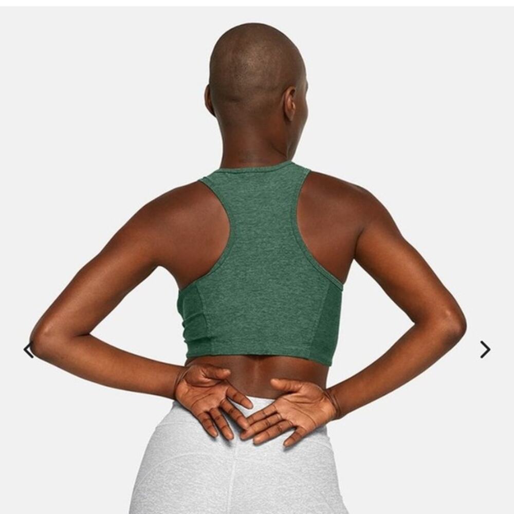 Outdoor Voices Athena Crop Top Hunter Green Medium - Picture 2 of 9